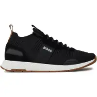 BOSS Baskets basses 'Titanium' beige clair / noir / blanc