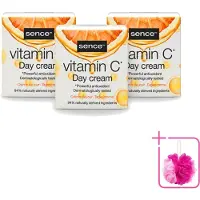 Sence 3 crèmes de jour à la vitamine C pour une peau éclatante - 50 ml - Pack économique - 3 pièces