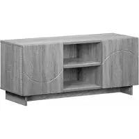 Syfax Support TV 90 x 34,5 x 40 cm, imitation bois Sonoma, matériau composite