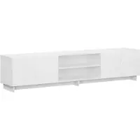 Syfax Support TV 180 x 34,5 x 40 cm, blanc, en panneaux de fibres de bois