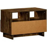 Syfax Support TV, dimensions 60 x 34,5 x 40 cm, en bois imitation chêne fumé