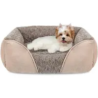 Merkloos Elzusha - Panier pour chien lavable avec support orthopédique, couleur marron