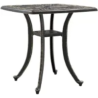 Merkloos Table de jardin résistante aux intempéries avec système d'attache pour parasol, design moderne
