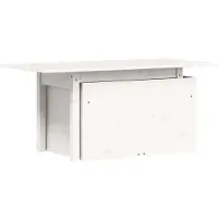 Merkloos Table de jardin en bois de pin massif avec plateau réglable