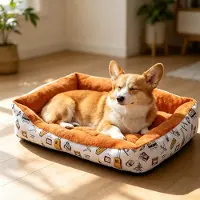 Merkloos Elzusha - Panier orthopédique pour chats et chiens, avec fond imperméable