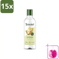 Timotei 15 flacons de shampooing 2-en-1 , enrichi à l'huile d'amande, pour tous types de cheveux, 300 ml - Pack économique - 15 pièces