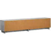 Syfax Meuble TV bas, 180 x 34,5 x 40 cm, couleur gris béton, fabriqué en panneaux de particules