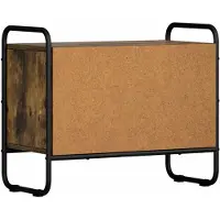 Syfax Meuble TV de 60 x 30 x 50 cm, en bois imitation chêne fumé