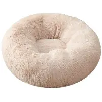 Sonstiges Lit pour chien, lit pour chat, doux, rond, en peluche, 110 cm, couleur abricot