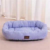Sonstiges Panier pour chien, motif Karom, orthopédique, lavable, bleu, taille XS