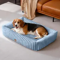 Sonstiges Panier pour chien, lavable sur les 4 côtés, couleur bleu, dimensions : 92 x 69 x 20 cm