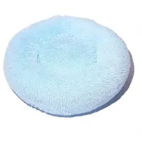 Sonstiges Lit pour chien, lit pour chat, doux, rond, en peluche, 70 cm, bleu ciel