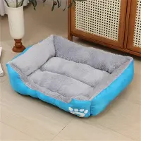 Sonstiges Lit pour chien, orthopédique, lavable, couleur bleue, taille L