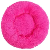 Sonstiges Lit pour chien, lit pour chat, doux, rond, en peluche, 100 cm, rose