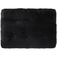 Sonstiges Lit pour chien, forme rectangulaire, en peluche douce, taille XS, 45x30 cm, couleur noire