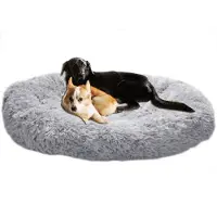 Sonstiges Lit orthopédique pour chien, taille XXL, gris, en mousse à mémoire de forme, lavable, antidérapant