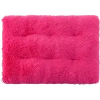 Sonstiges Lit pour chien, rectangulaire, en peluche, doux et chaud, pour animaux de compagnie, également adapté aux chats, couleur rose, taille XS (45x30 cm)