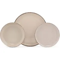 Hermia Concept , MOD18Y2730P02, Services de table, Service de table (18 pièces), Cannelle, Porcelaine, 27 x 27 x 2,5 cm