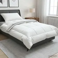 Merkloos Couvre-lit et taie d'oreiller, ensemble 155x200 cm, pour les 4 saisons