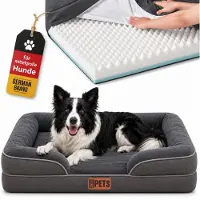 Merkloos Lit orthopédique pour chiens, en mousse à mémoire de forme, pour petits et moyens chiens
