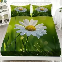 Merkloos Jeu de draps-housse 140 x 200 cm comprenant 2 taies d'oreiller