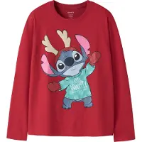 Name it T-Shirt 'NKFSyra Stitch' bleu marine / turquoise / rose clair / canneberge