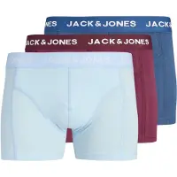 Jack & Jones Boxers 'JACJota' saphir / bleu clair / bordeaux / blanc