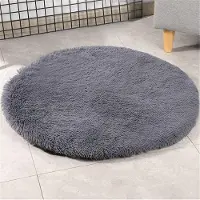 Sonstiges Tapis pour chien, lit pour animal de compagnie, lavable, gris foncé, diamètre 60 cm