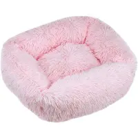 Sonstiges Lit orthopédique pour chien, forme rectangulaire, coussin moelleux en forme de nuage, adapté également aux chats, lavable, base antidérapante et imperméable, couleur rose, taille XS (45x35 cm)