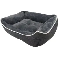 Nobby Lit confort carré Classic "ARNO" gris L x l x H : 52 x 41 x 16 cm