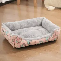Sonstiges Lit pour chien XXL, 80x60 cm, motif cheval, lavable, doux, antidérapant, rembourrage moelleux