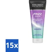 John Frieda 15 flacons de shampooing Frizz Ease Weightless Wonder, 250 ml chacun. Offre spéciale : lot de 15 pièces