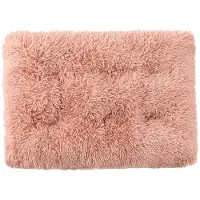 Sonstiges Lit pour chien, rectangulaire, en peluche, doux et chaud, pour animaux de compagnie, idéal pour les chats, couleur rose foncé, taille XS, 45x30 cm