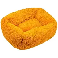 Sonstiges Lit orthopédique pour chien, forme rectangulaire, rembourrage moelleux, modèle "Nuage", taille M, 66x55 cm, couleur jaune