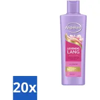 Unilever 20 x Shampoo Andrélon Levendig Lang - 250 ml - Pack économique - 20 pièces