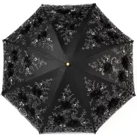 Sonstiges Parapluie pliant pour femmes, motif dentelle, parasol, parapluie de mariage, noir, 85 cm