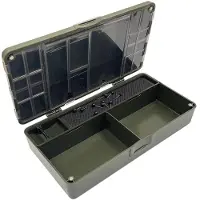 Merkloos Boîte de rangement étanche - Organisateur avec compartiments amovibles - Couvercle magnétique - Résistant aux chocs - Léger - Couvercle transparent - Boîte à accessoires