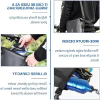 Markenlos Sacoche étanche pour vélo, conçue pour être fixée sur le porte-bagages, d'une capacité de 6 litres, avec système de fixation rapide et bandoulière, idéale pour les vélos, les sacoches latérales et