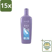 Unilever 15 x Shampooing et après-shampooing 2-en-1 Andrélon - aux notes de melon et d'aloé vera - 300 ml - Pack économique - 15 pièces