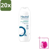Neutral 20 flacons de shampooing antipelliculaire neutre pour les peaux sensibles - 250 ml - Pack économique - 20 pièces
