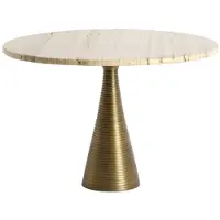 Light & Living Table basse marron en métal chaleureuse Bahia