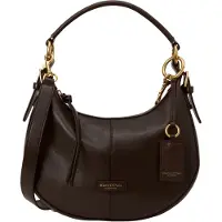 Marc O'Polo Cuir sac à épaule sac à épaule bandoulière Pernille Hobo Bag Burnt Coffee marron foncé