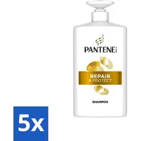 Pantene 5 flacons de shampooing Pro-V Repair & Protect, 1000 ml chacun - Pack avantage - 5 pièces