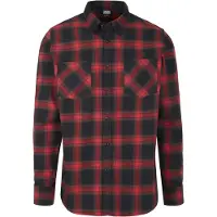 Urban Classics Chemise rouge / noir