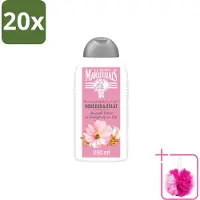 Le Petit Marseillais 20 x Shampooing , Amande Douce & Graines de Lin Biologiques - 250 ml - Pack économique - 20 pièces