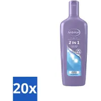 Unilever Shampooing Andrélon 2 en 1 pour un lavage rapide et efficace - pack avantage - 20 pièces