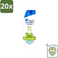 Head & shoulders 20 flacons de shampooing 2-en-1 , parfum Apple Fresh, 300 ml, lot de 20