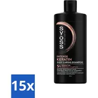 Syoss - Kératine - Shampooing - Styling longue durée - 440ml - Pack d'avantages - 15 pièces