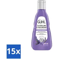Guhl - Shampooing - Brillance argentée & soin - 250 ml - Pack avantage - 15 pièces
