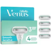 Gillette venus Venus Smooth Sensitive Lames de rasoir pour femmes 4 lames de rechange Shaving